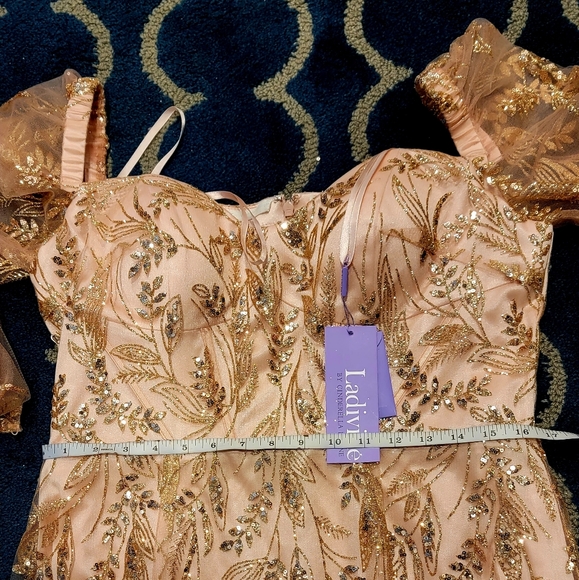 Blush pink Marmaid dress never worn size 18 ...for evening, wedding, etc - Picture 2 of 8